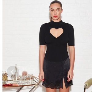 Sexy Heart Cutout Top